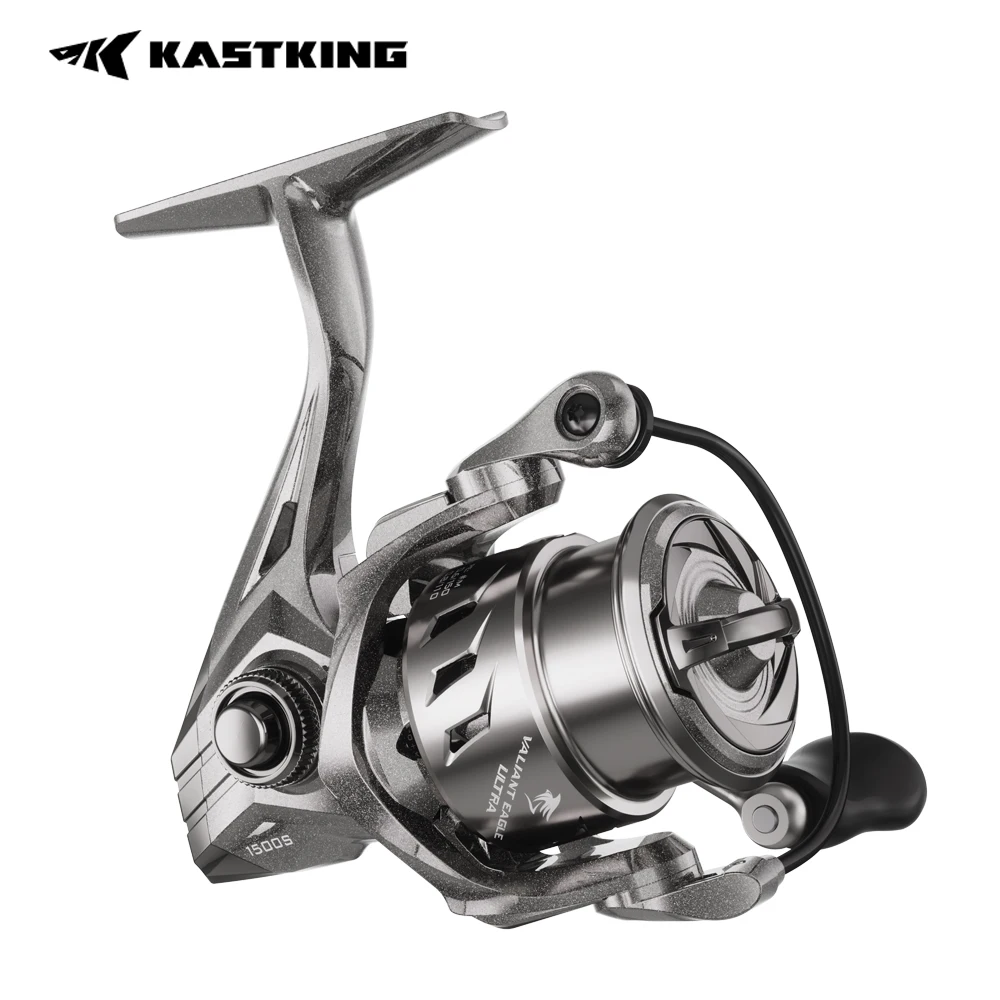 Carrete de pesca KastKing Valiant Eagle Ultra Spinning, arrastre máximo de 6kg, 10 + 1 rodamientos de bolas, relación de engranaje 6,2: 1, línea ligera de doble labio