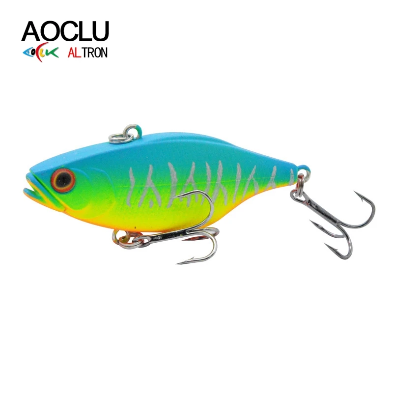 AOCLU-señuelo de pesca de fundición larga con vibración VIB, cebo duro, lubina, agua salada fresca, anzuelos fuertes, Wobbler, 60mm, 11g - imagen 3
