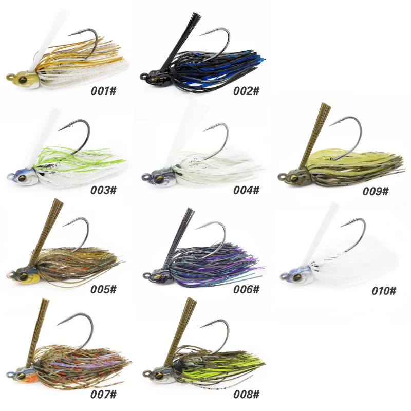 Lureholic-gabarito de natación sin malezas, 7 ~ 14g, cebo de alambre alto, cabezal de anzuelo de rendimiento, cebo de pesca para pesca de lubina con anzuelo Mustad - imagen 4