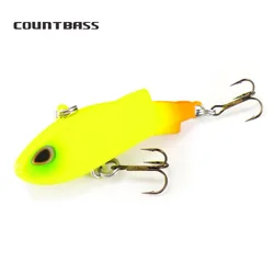Countbass Mini Vibración 40mm 1-37/64" 3.6g 1/8 oz. Con anzuelos VMC, señuelo de pesca Sinnking Hardbait Wobbler