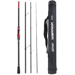Goture WARRIOR Caña de pesca de viaje carbono para spinning ligera