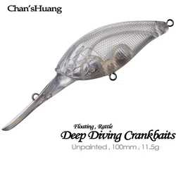 Chan's Huang Crankbait Sonajero 100mm – Blanco 11,5g