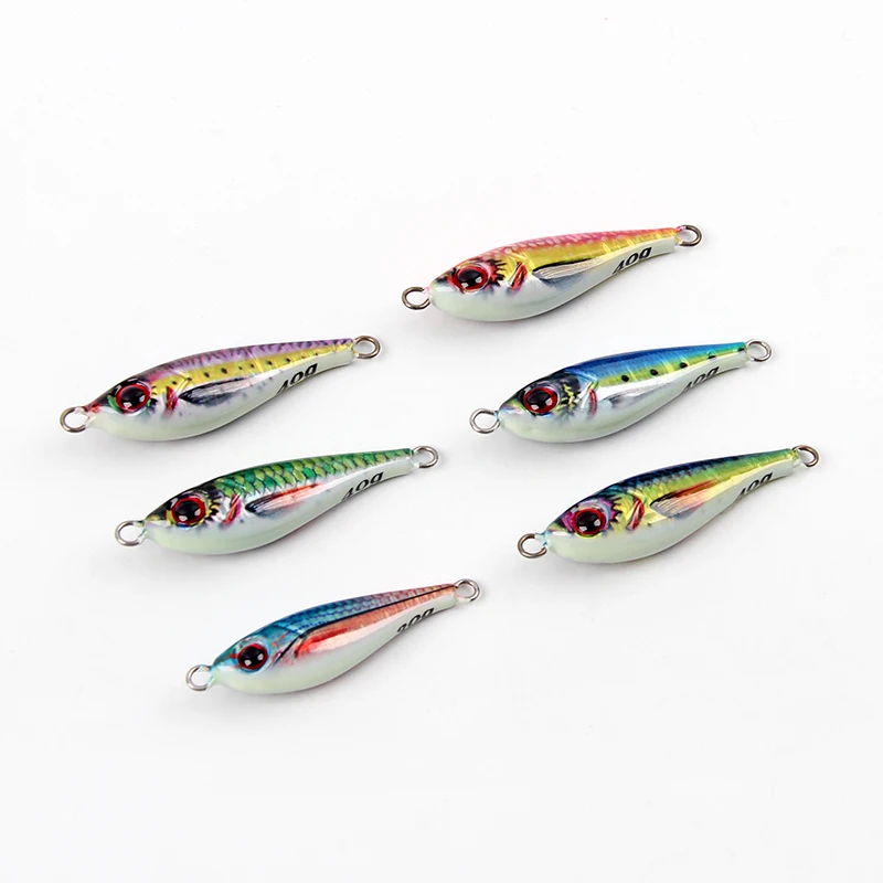Slow Jig 228 Luminoso – Señuelo Plomado con Gancho Auxiliar - imagen 5