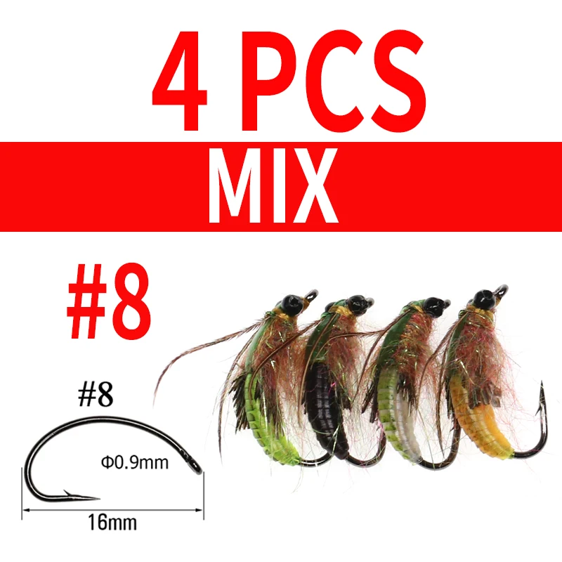 4pcs A MIX 8