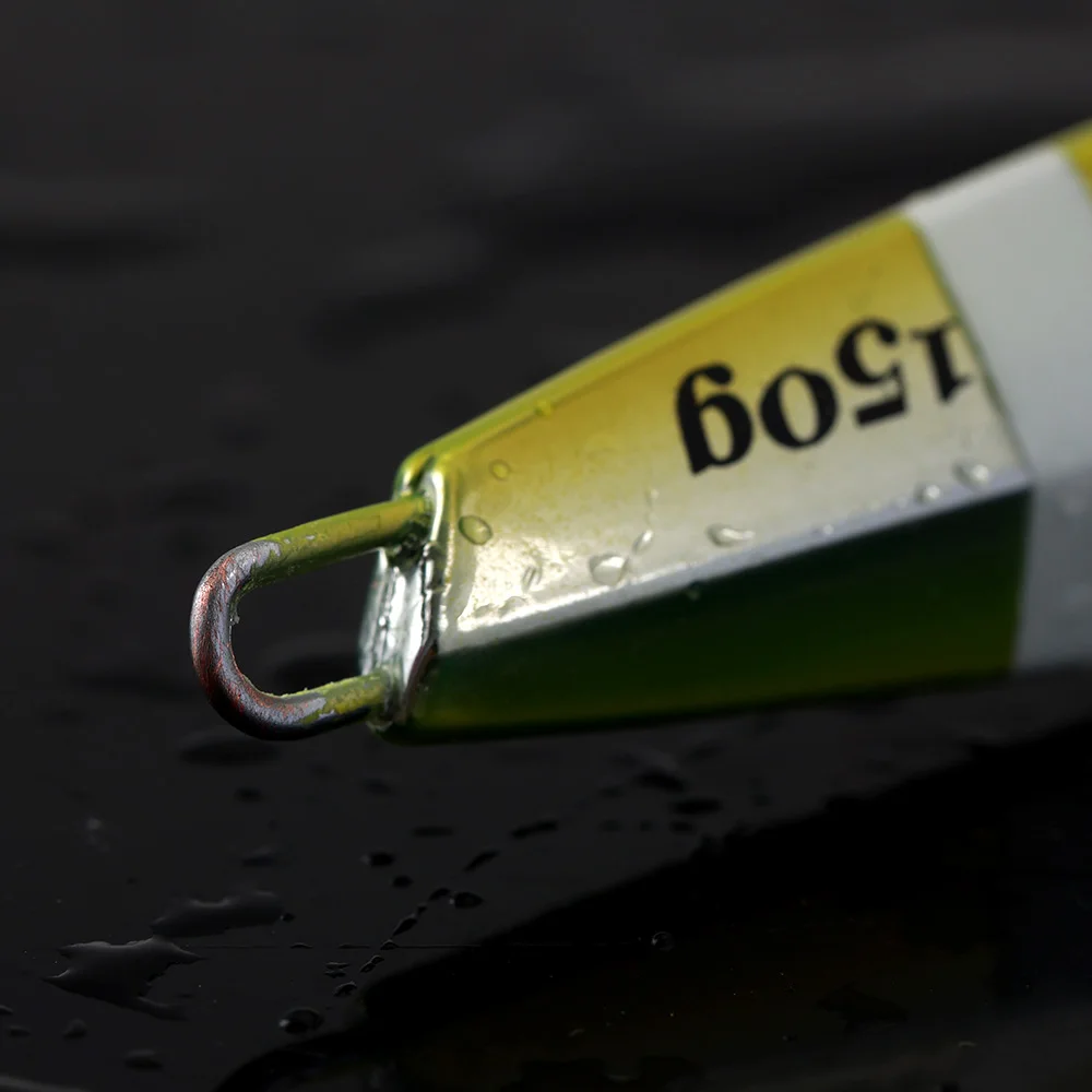 Castfun-Plantilla de Metal para pesca, señuelo de pesca de agua salada, de diferentes colores galvanoplastia, 100g, 120g, 150g - imagen 5