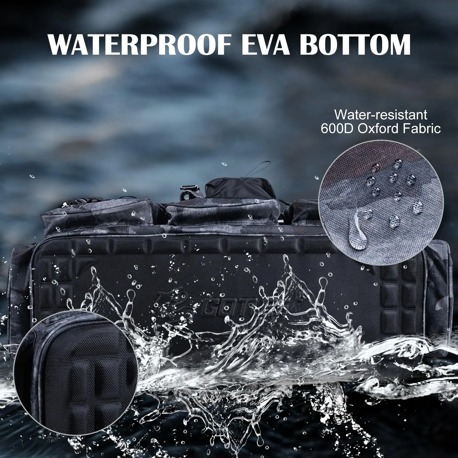 Bolsa de Aparejos Goture – Impermeable EVA Fondo Duro para Pesca - imagen 5