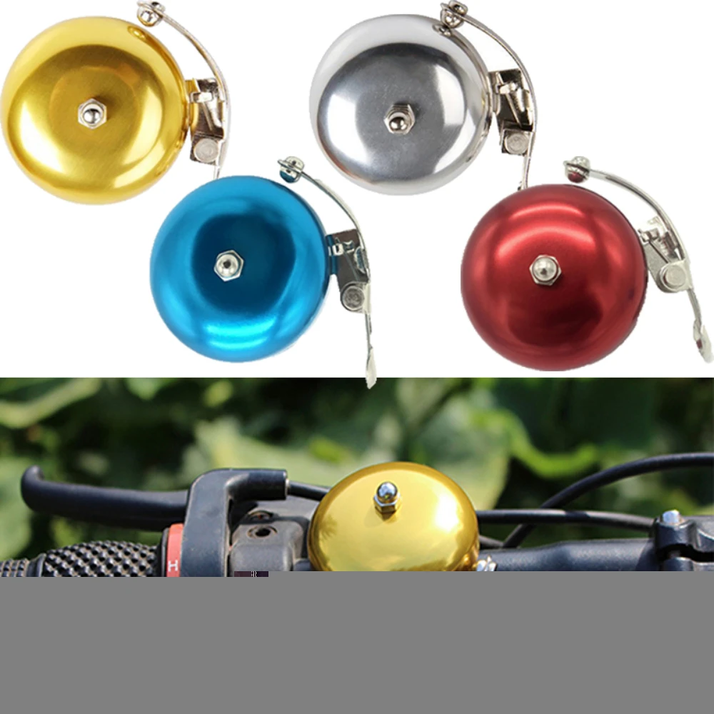 Campana de cobre de imitación Retro para bicicleta, campana grande de aleación de aluminio para coche, accesorios para equipos de ciclismo - imagen 3