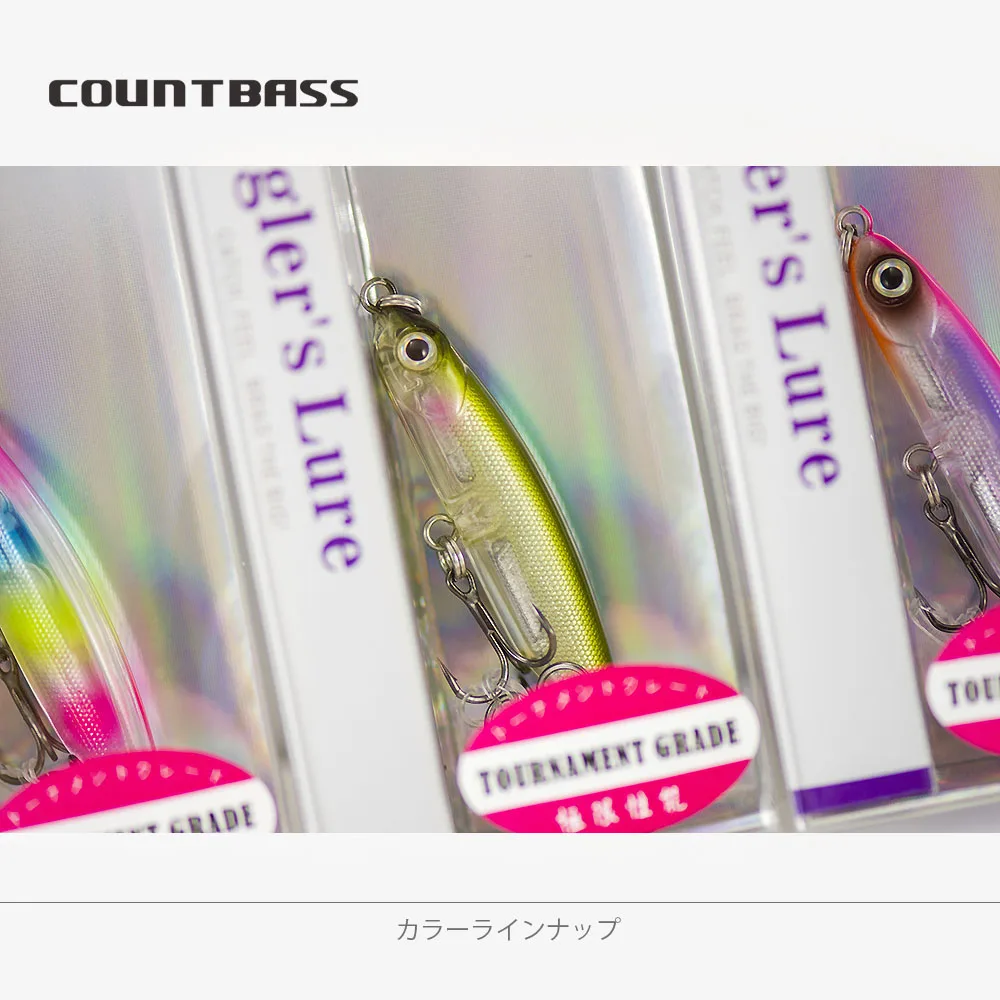 COUNTBASS-señuelos de pesca de pescador, Wobblers de lápiz que se hunden, 48mm, 3,1g, cebos duros para Lucio - imagen 5