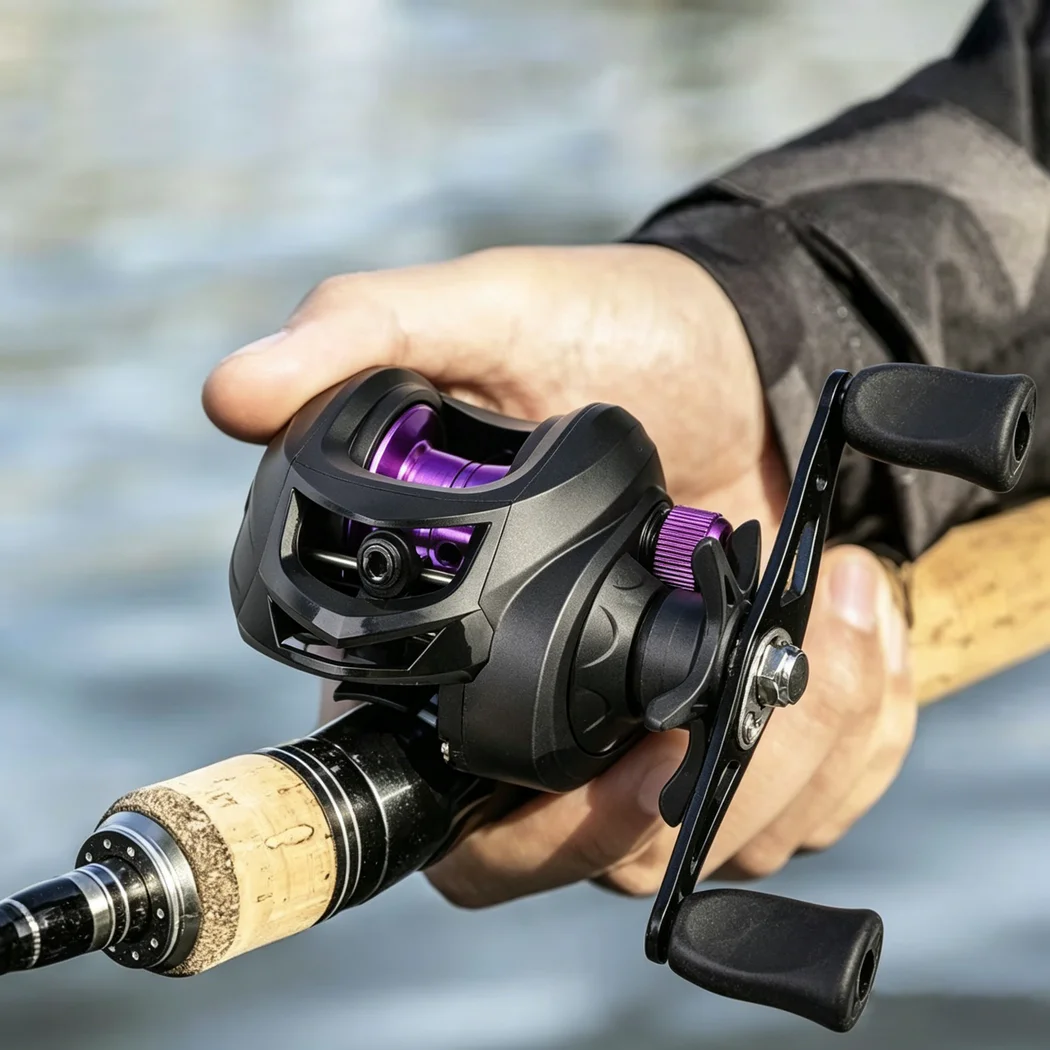 Carrete Baitcasting 7.2:1 Alta Velocidad para Agua Dulce y Salada - imagen 3