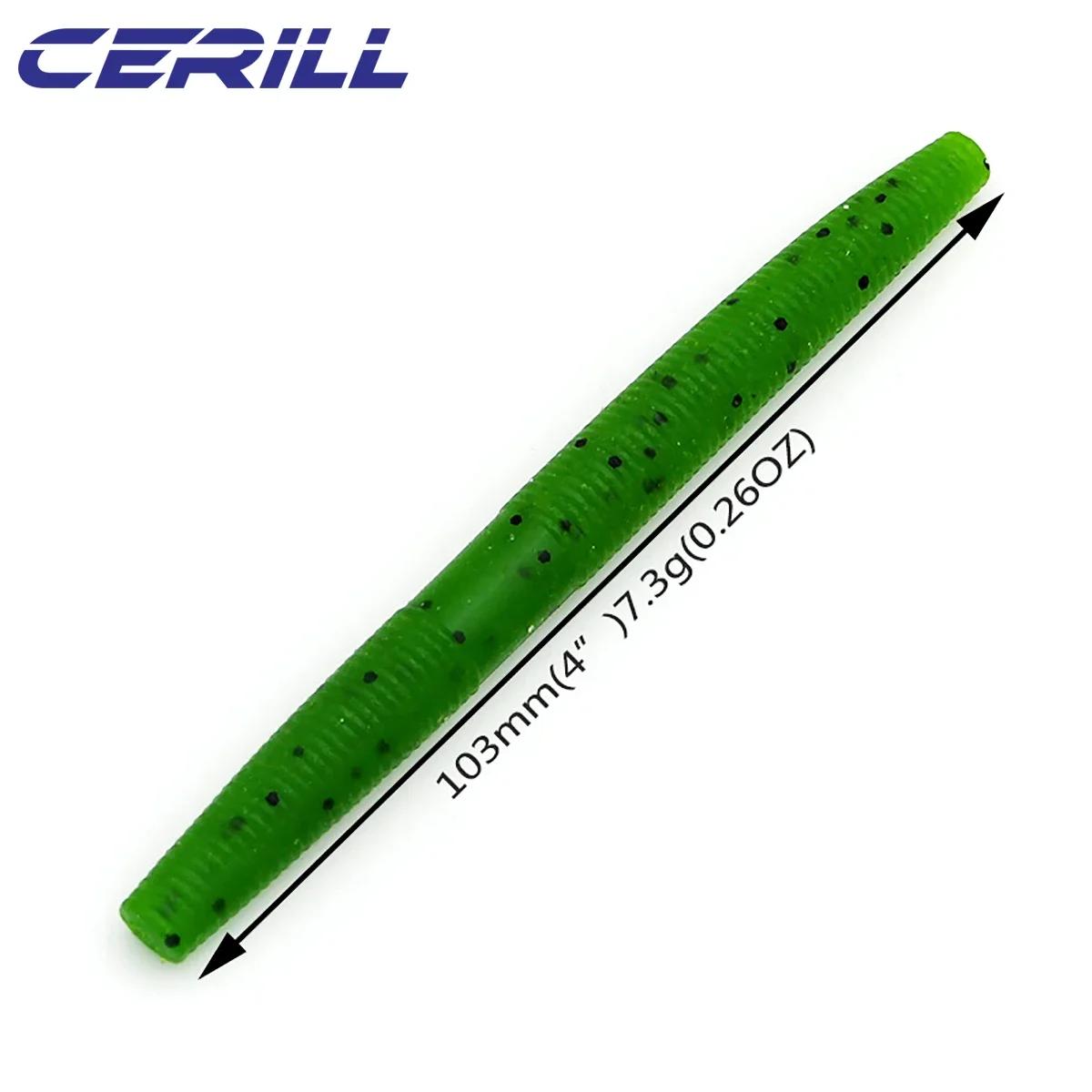 Cerill 6 unids/lote 103mm 7,3g cebo de gusano plástico suave señuelo de pesca biónico aparejo gusano Senko silicona larva palo lombriz Swimbait - imagen 3