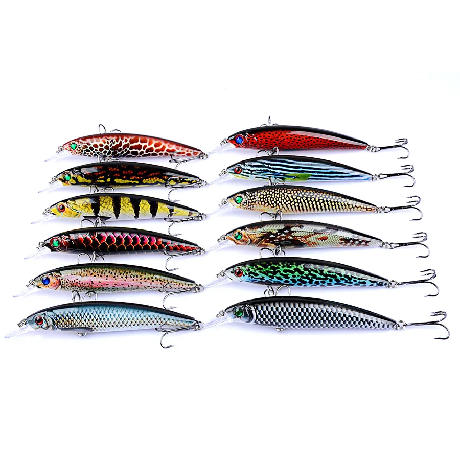Jerkbait Minnow Crankbaits conjunto de Señuelos de Pesca Swimbait Kit de cebo duro Wobblers artificiales para Lucio carpa aparejos de pesca de mar Topwater - imagen 2