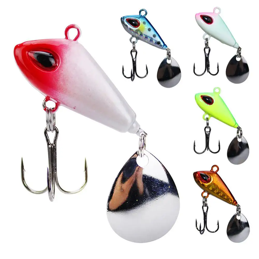 Señuelo de pesca Vib de 18g, cebo de Metal con paquete de caja, anticorrosión, VIB, Crankbait, hoja giratoria para lubina - imagen 5