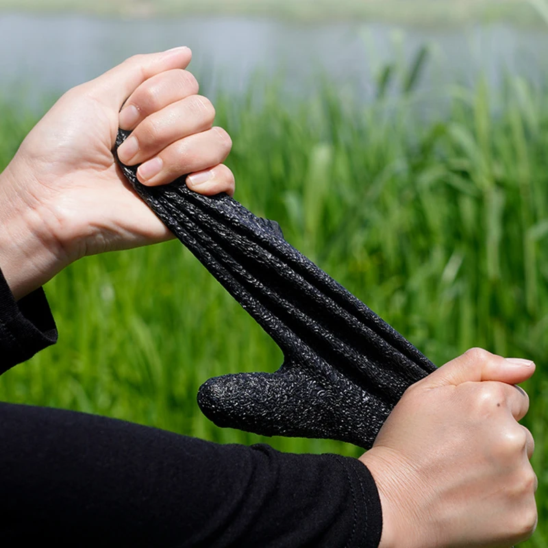 Guantes de látex para atrapar peces, guantes con imán para proteger la mano izquierda y derecha, herramientas para pesca de pescador, 1 Uds. - imagen 5