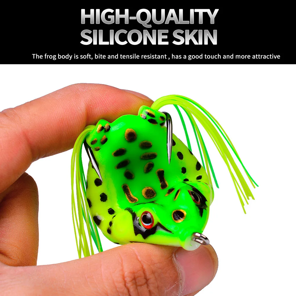 Señuelo Topwater Rana para lubina – flota y salta sobre superficie - imagen 5