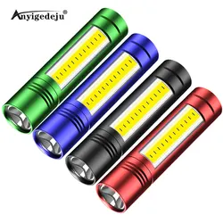 ANYIGEDEJU-miniluz de Flash de inspección de trabajo, portátil, XPE + 1 * COB LED, multifunción, mantenimiento, linterna alimentada por batería AA