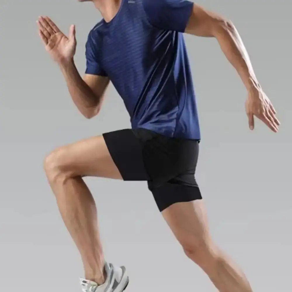 Pantalones cortos running 2 en 1 – Secado rápido y transpirables hombre - imagen 3
