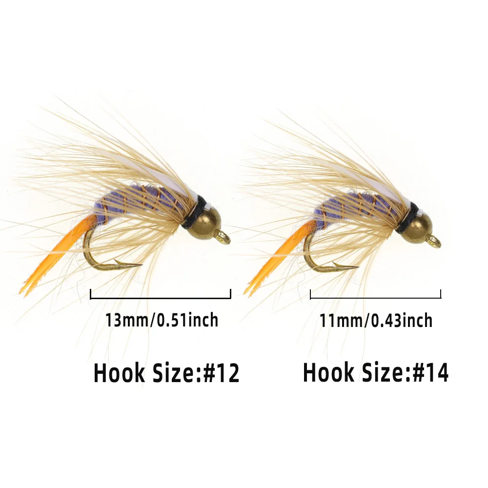 Ninfas Bead Head ICERIO – Príncipe, Stonefly y Caddis para Trucha - imagen 2