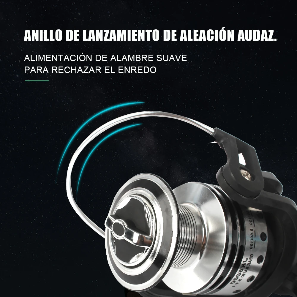 Carrete de pesca giratorio con rodamiento de acero inoxidable FTK 5,5: 1 arrastre de arandela para pesca en el mar pesca de carpa - imagen 5