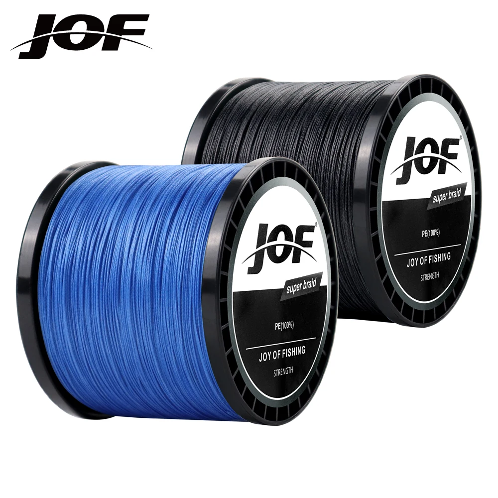 JOF-sedal de pesca trenzado de 4 hebras, superfuerte, 10-82LB, multifilamento japonés, PE, 300M, 500M, 1000M, línea de carpa
