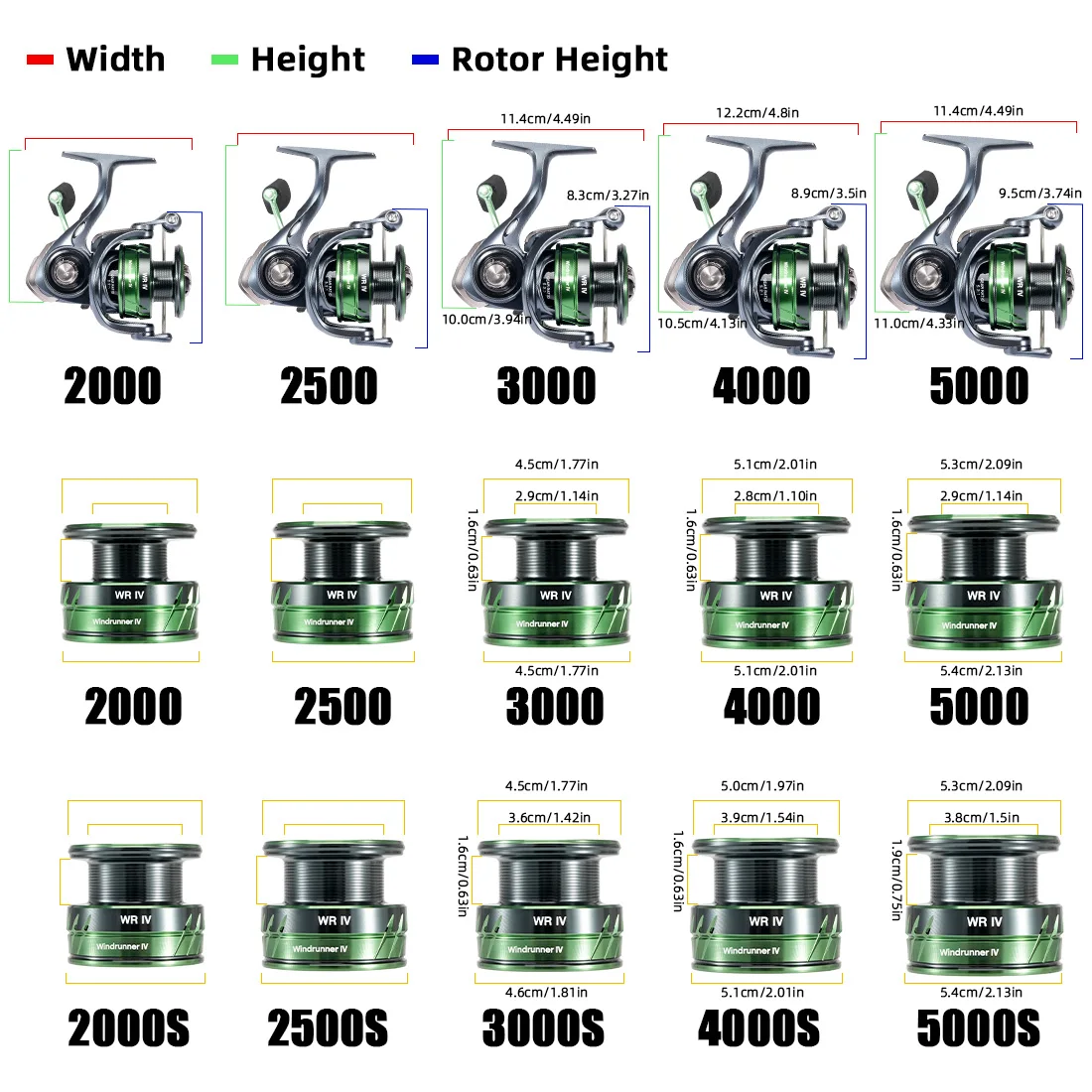 2025 SeaKnight nueva serie WR WR4/WRIV 5,2: 1 carrete de pesca giratorio Crap Fihing 28 libras sistema de arrastre de fibra de carbono 11KG tamaño 2000-5000 - imagen 3