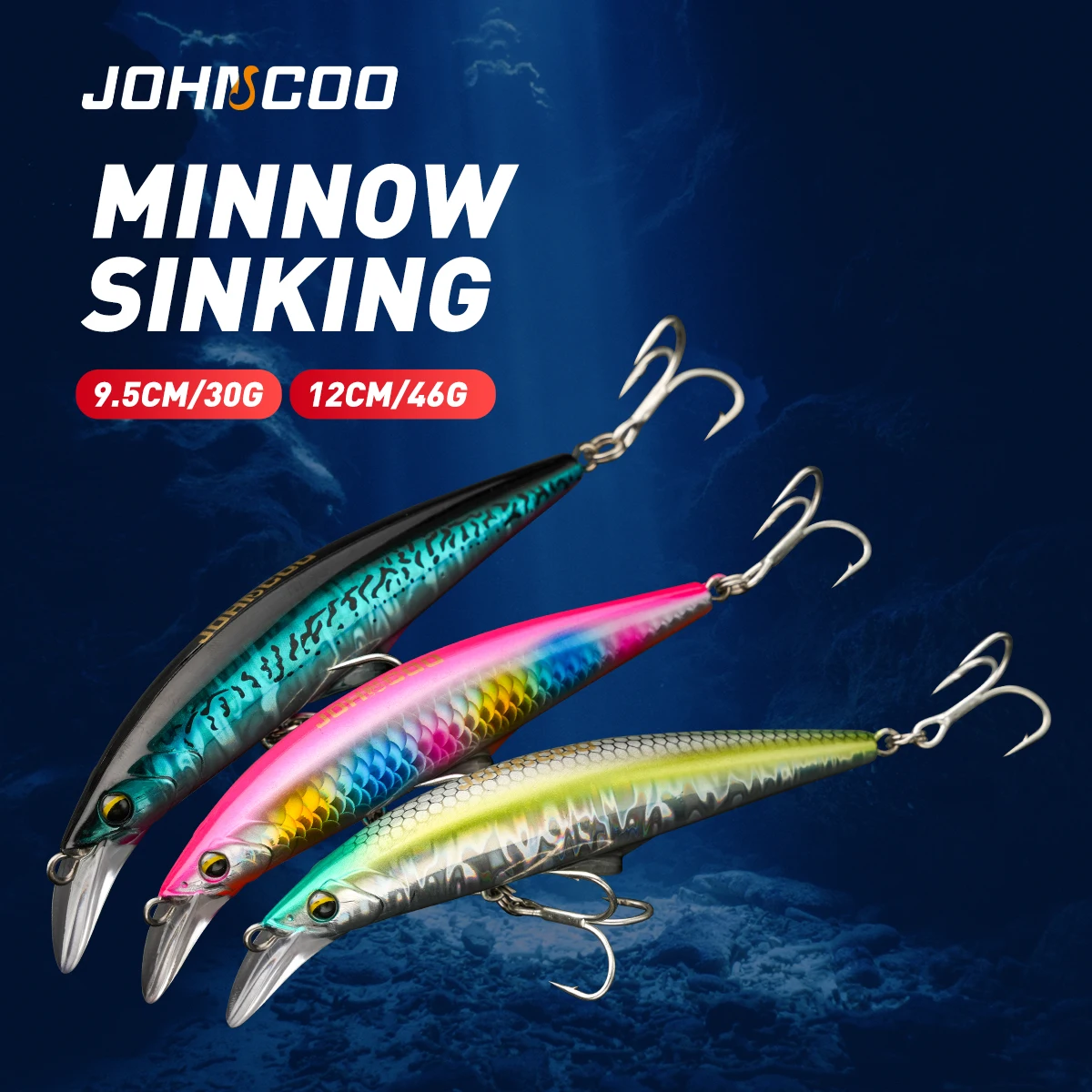 Jerkbait hundimiento para lubina – Señuelo artificial de agua salada