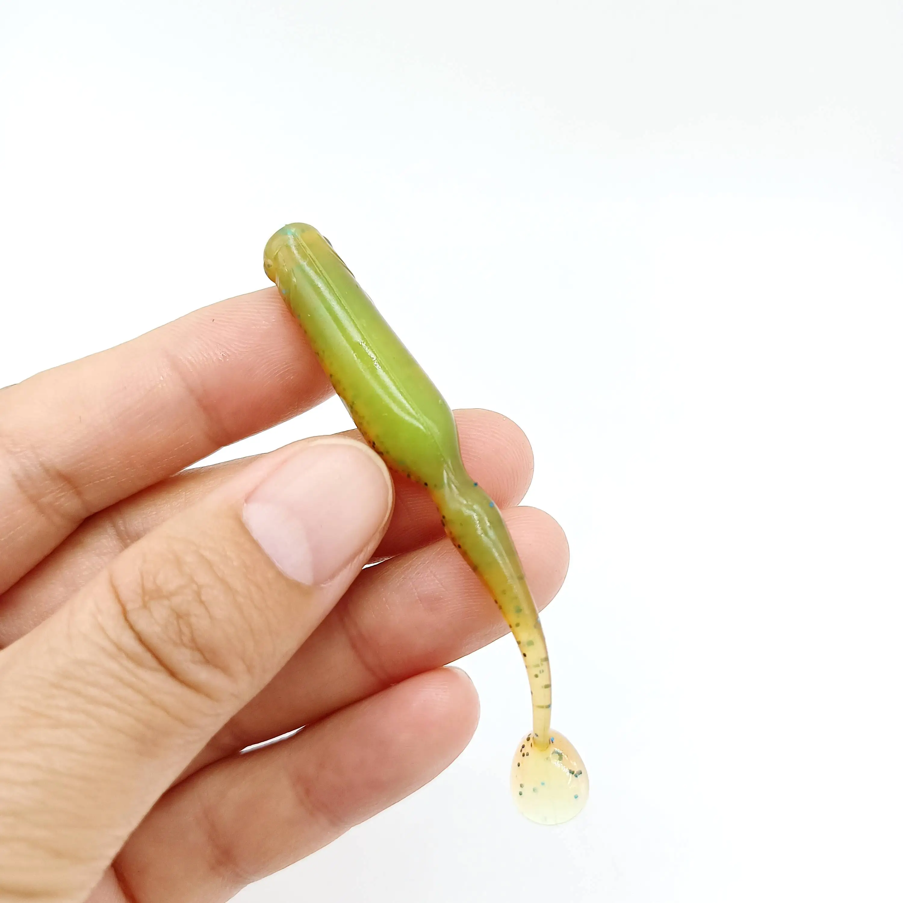 DUODUOYU 10PCS T-Staart Zinken Vissen Lokt 2.2g/70mm Aritificia Wobbler Vissen zachte Lokken voor bas Siliconen Aas Visgerei - imagen 3