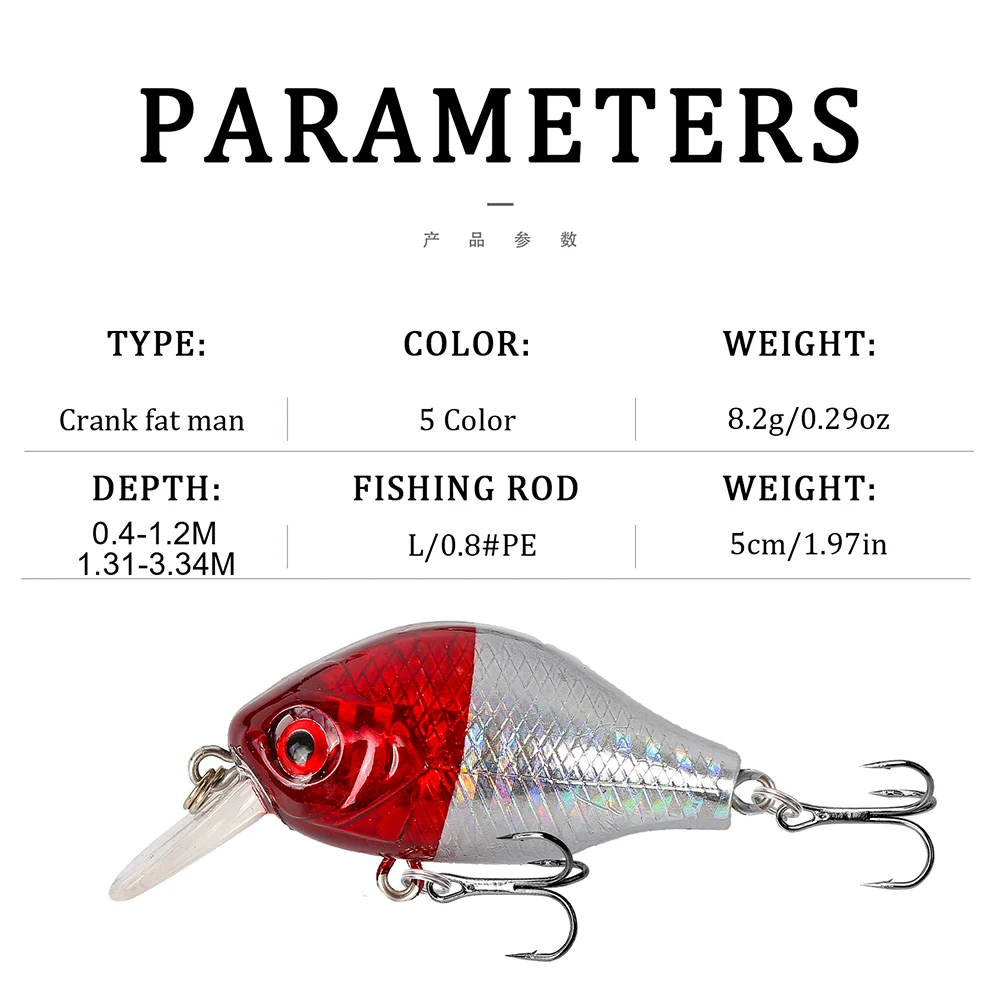 Señuelo de Pesca Artificial, cebo duro flotante de Japón, Wobblers, 5,5 cm, 8g, aparejos de Pesca de carpa, 1 piezas - imagen 2