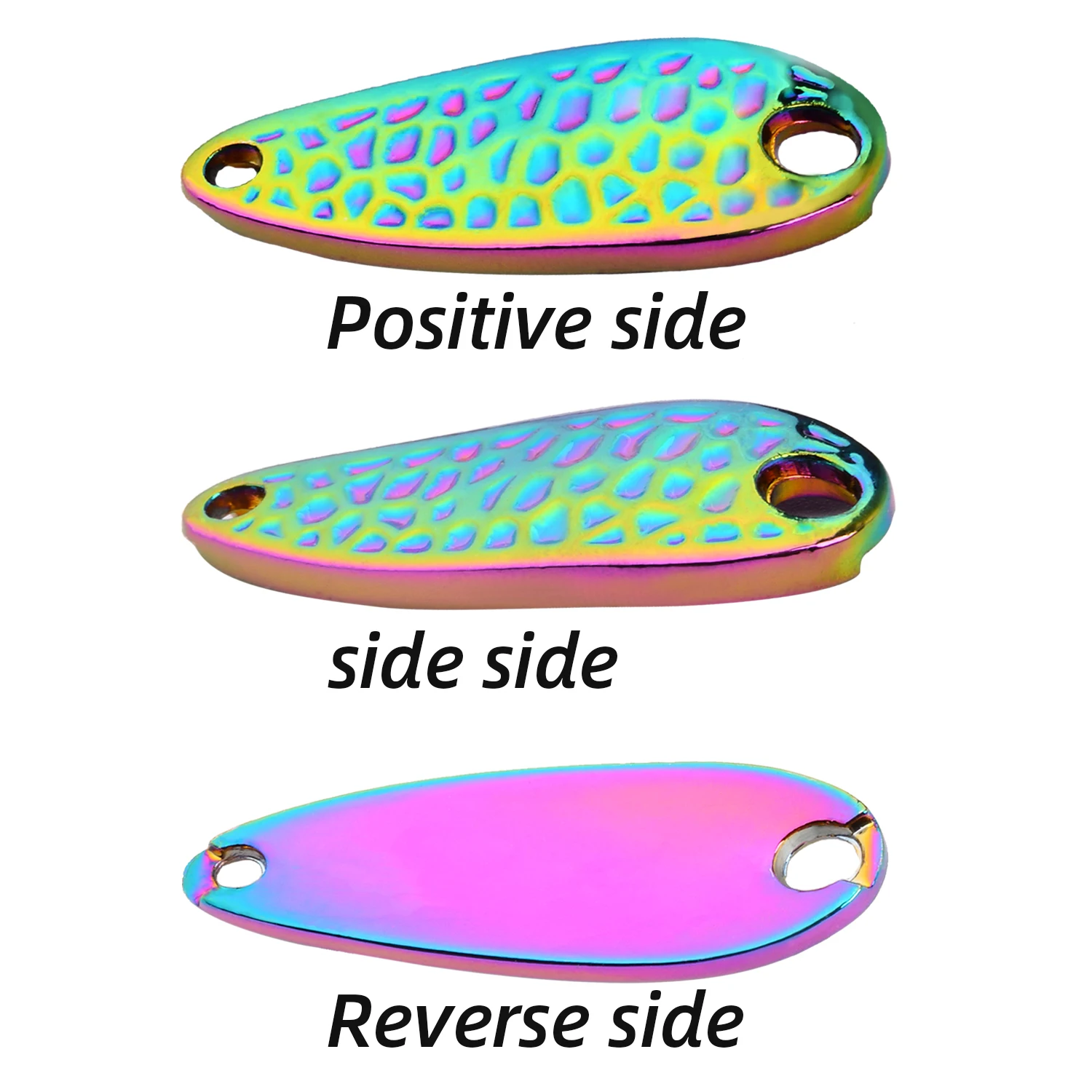Señuelo tipo cuchara de Metal, 2,5g, 3,5g, 5g, 7g, cebo tipo cuchara, corriente de cobre, señuelo de pesca de Metal para trucha, peccha, perca, salmón - imagen 3