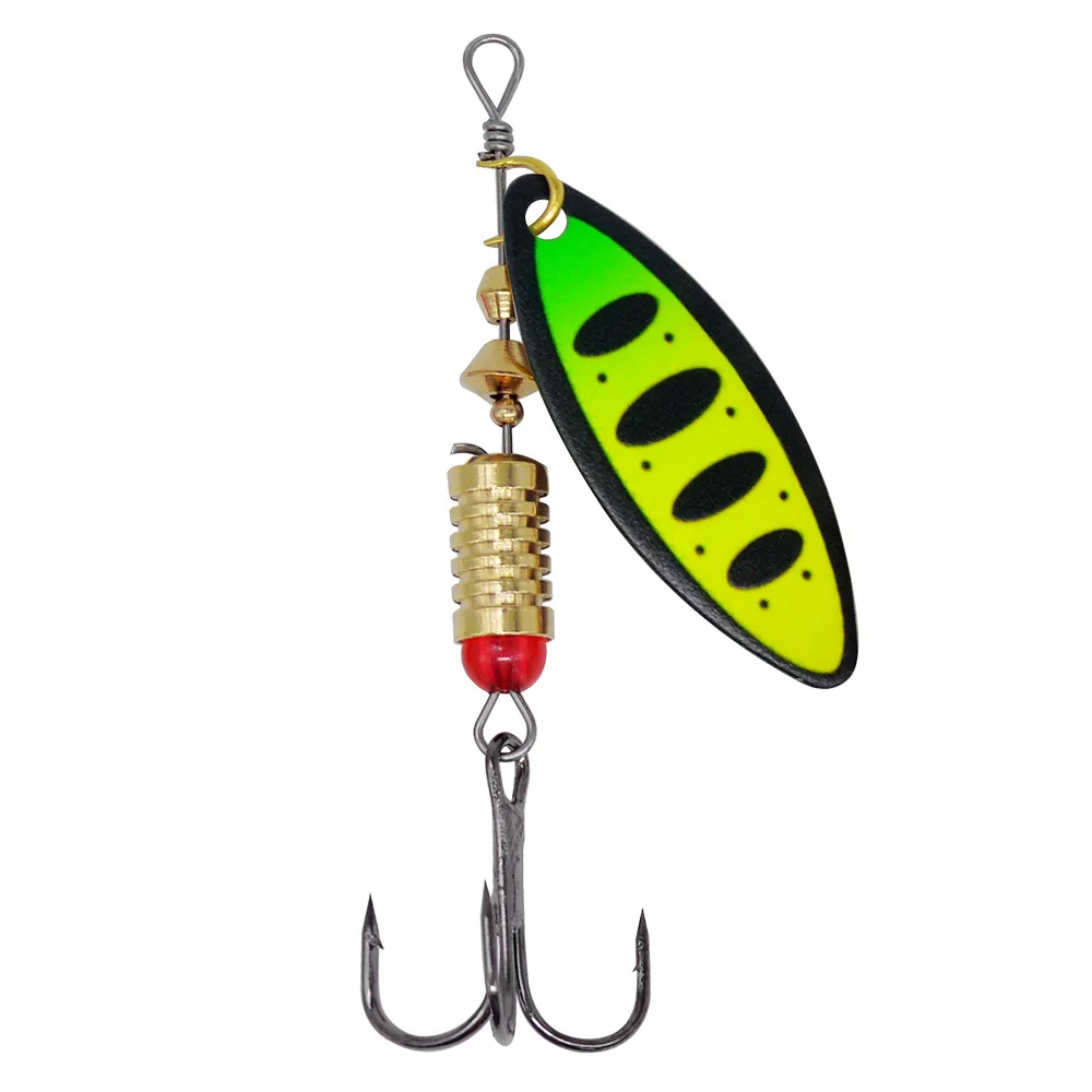 Señuelo de pesca Spin Bait 7g Salix forma de hoja rotación lentejuelas cebos compuestos Artificial Spinner señuelos 1 pieza VENTA - imagen 3