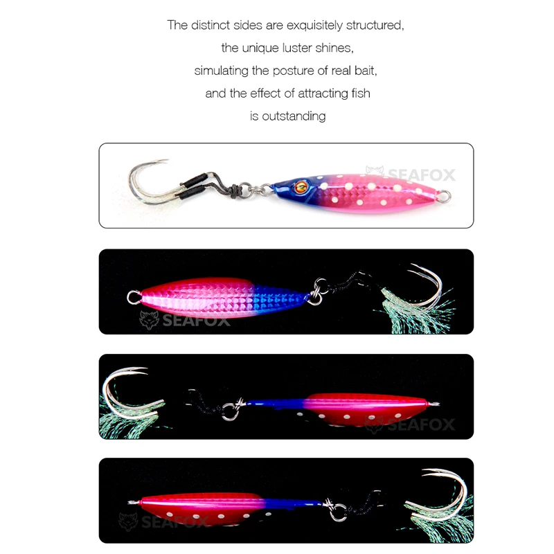 Jig metálico paso lento – Señuelo vertical hundimiento rápido - imagen 2