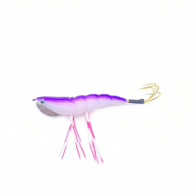 Señuelo de pesca de cebo de madera con anzuelo de camarón falso, plantilla de calamar Wobbler, cebo duro Artificial, cebo de pulpo, nuevo, 12,5 cm, 17,5g, 10 piezas - imagen 5
