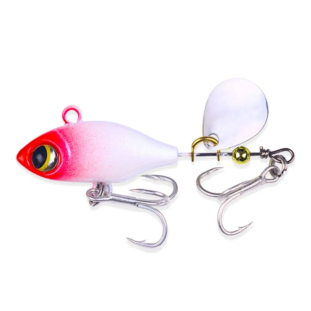 Señuelos giratorios de Metal para Pesca, cebo giratorio de 1 piezas, VIB, con vibración, cuchara giratoria, 7g, 10g, 14g, Jigs, trucha, aparejos de Pesca de invierno - imagen 5