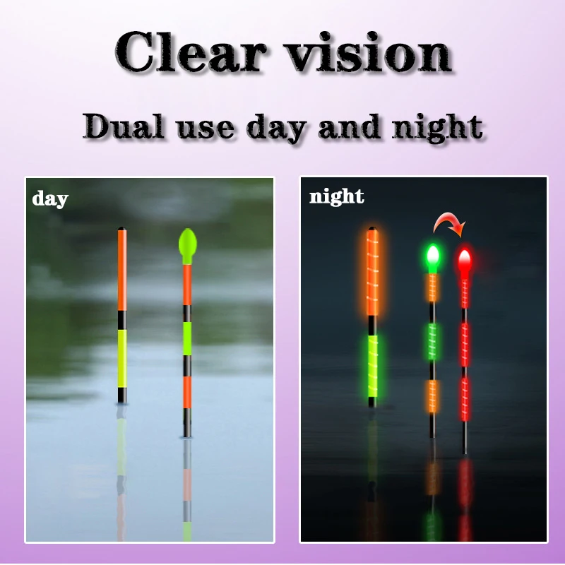 Flotador de pesca con luz nocturna corta, luz LED electrónica con sensor de gravedad, flotador rojo, accesorios de pesca al aire libre + carga USB gratuita - imagen 4