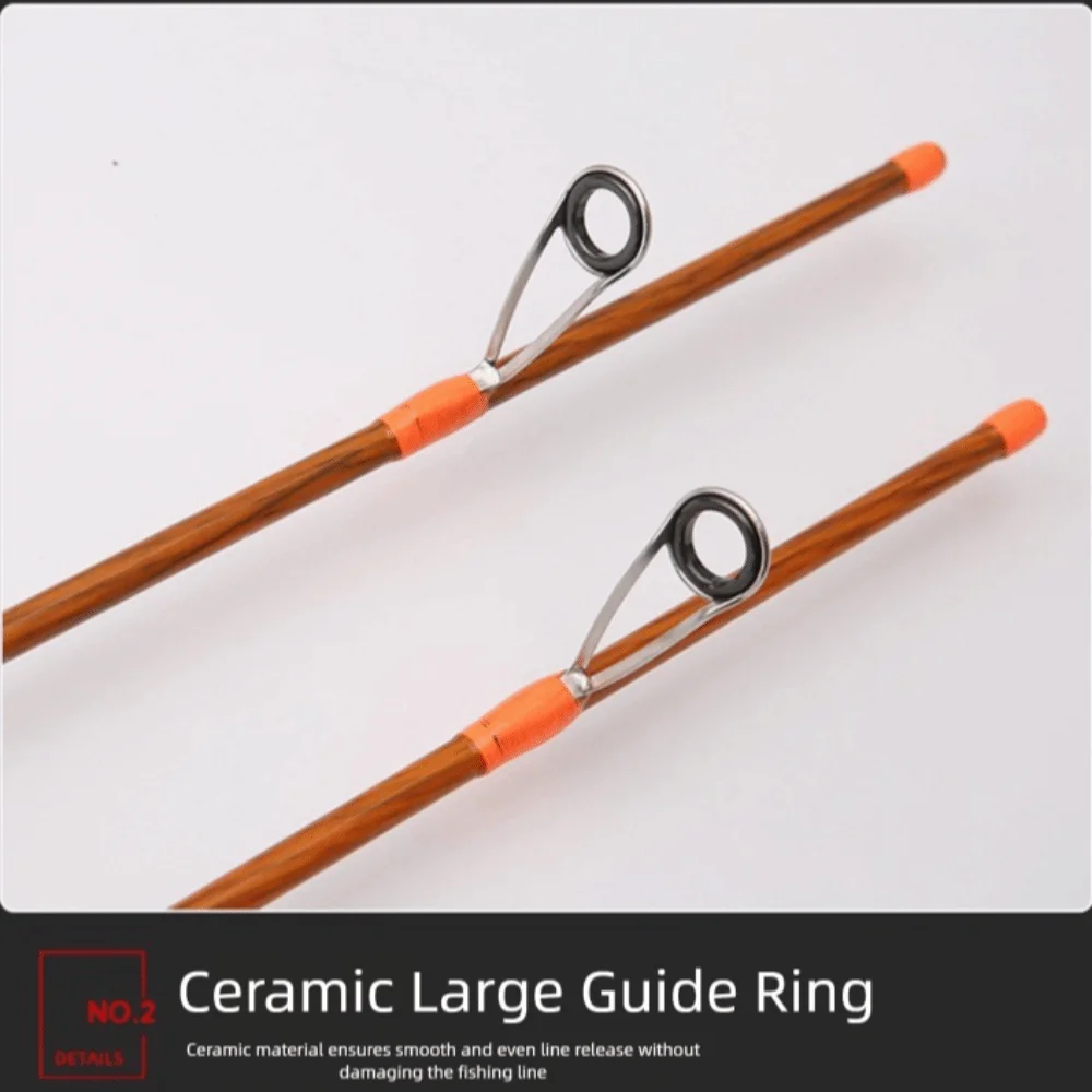 Caña de pescar giratoria de 4 secciones, caña de pescar de fundición de carbono UL Power, caña de pescar giratoria portátil de fibra de carbono - imagen 2