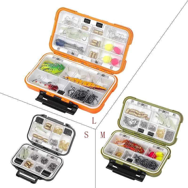 Caja de aparejos de pesca impermeable, accesorios de pesca, caja de almacenamiento de herramientas, señuelo de anzuelo, cajas de cebo falso, carpa para productos de pesca - imagen 3