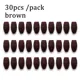 30pcs - Brown