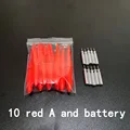 red A and battery