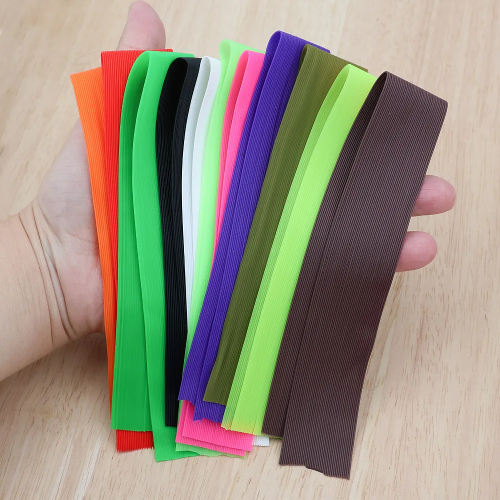 Wifreo Patas de Goma Redondas Silicona para Moscas Streamer
