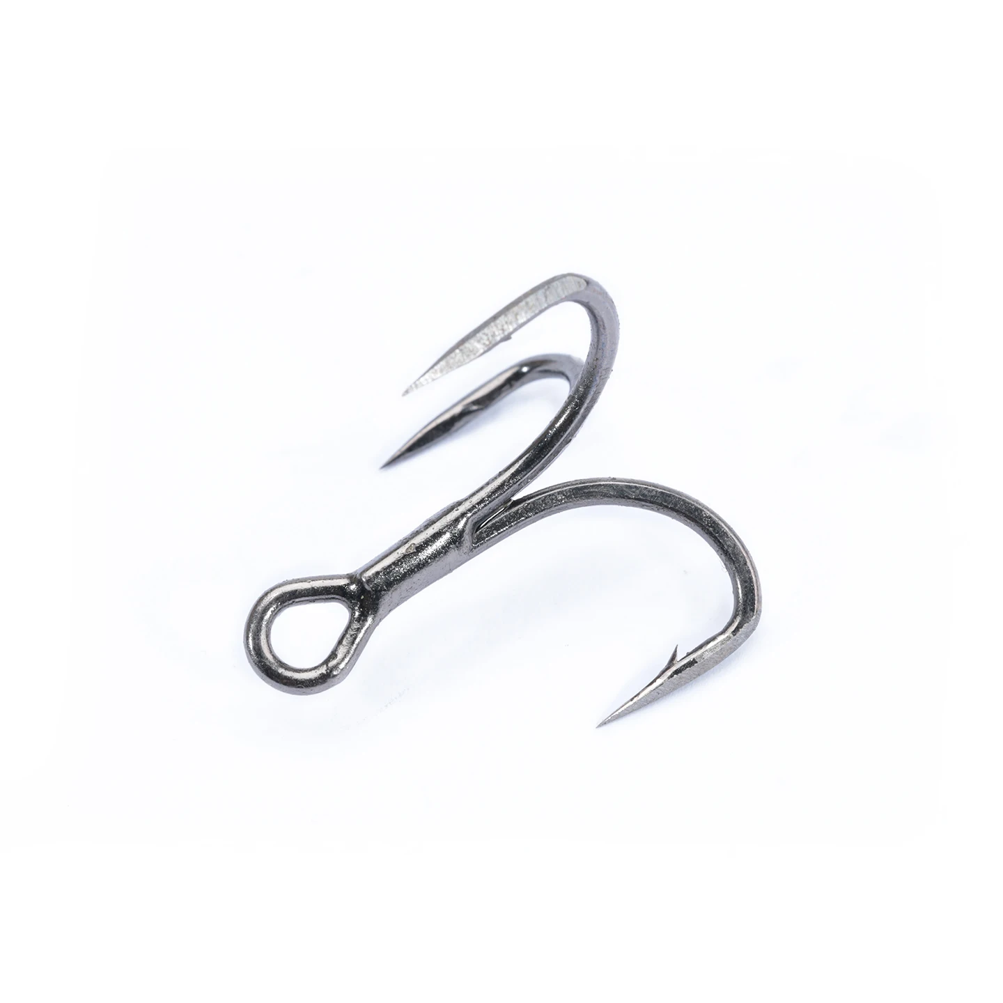 New10pcs 6066 gancho triple de hoja 4x fuerte súper afilado 3/0-8 # Aparejos de pesca con anzuelos triples de mar de acero de aleación antioxidante