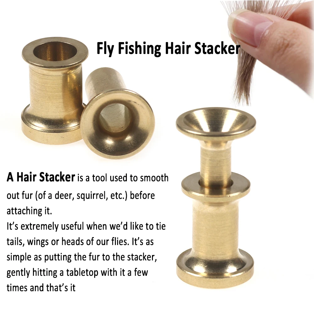 WIFREO-empilador de pelo de Pesca desmontable, accesorio para atado de moscas, cebo de trucha, aparejos de pesca con mosca, herramienta de atado - imagen 4