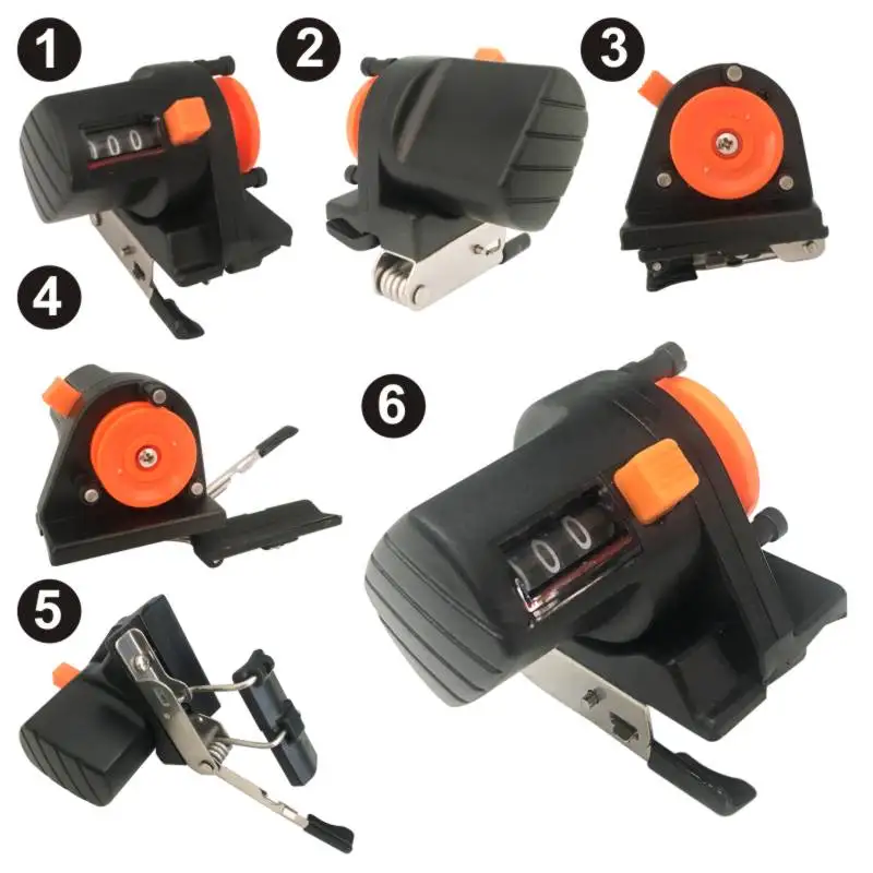 Nieuwe Winter Vislijnen Teller Dieptemeter Meter Teller Vislijnen Gereedschap 0-999M Digitale Vissen Goederen Gereedschap lengte Finder - imagen 2