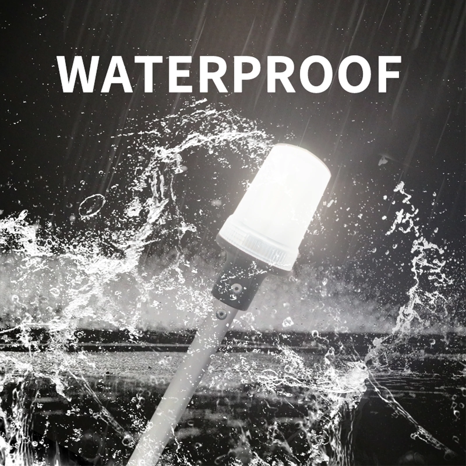 Luz de popa telescópica, ancla LED blanca redonda de navegación, USCG 2NM, base enchufable extraíble de 2 pines, 12-24 VCC, 29,5-44 pulgadas - imagen 5