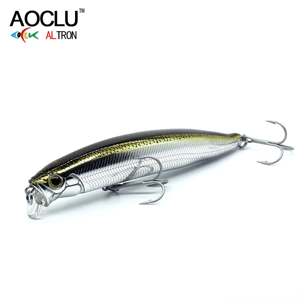 AOCLU Seabass Killer flotante Wobbler 105mm 17,9g 0,1-0,5 m cebo duro Minnow Jerk señuelo de pesca biónico transferencia de peso fundición larga - imagen 3