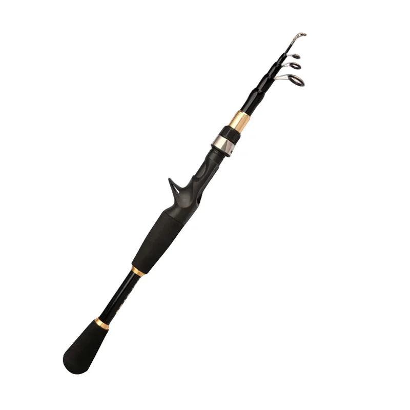1,6 m 1,8 m 2,1 m 2,4 m carrete de caña de pescar telescópica Combo Kit completo caña de fibra de carbono carrete giratorio cañas de pescar - imagen 2