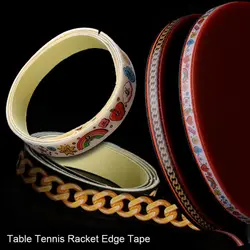 Cinta de borde de raqueta de tenis de mesa Multicolor, accesorios profesionales, cinta lateral protectora dura para bate de Ping Pong, anticolisión