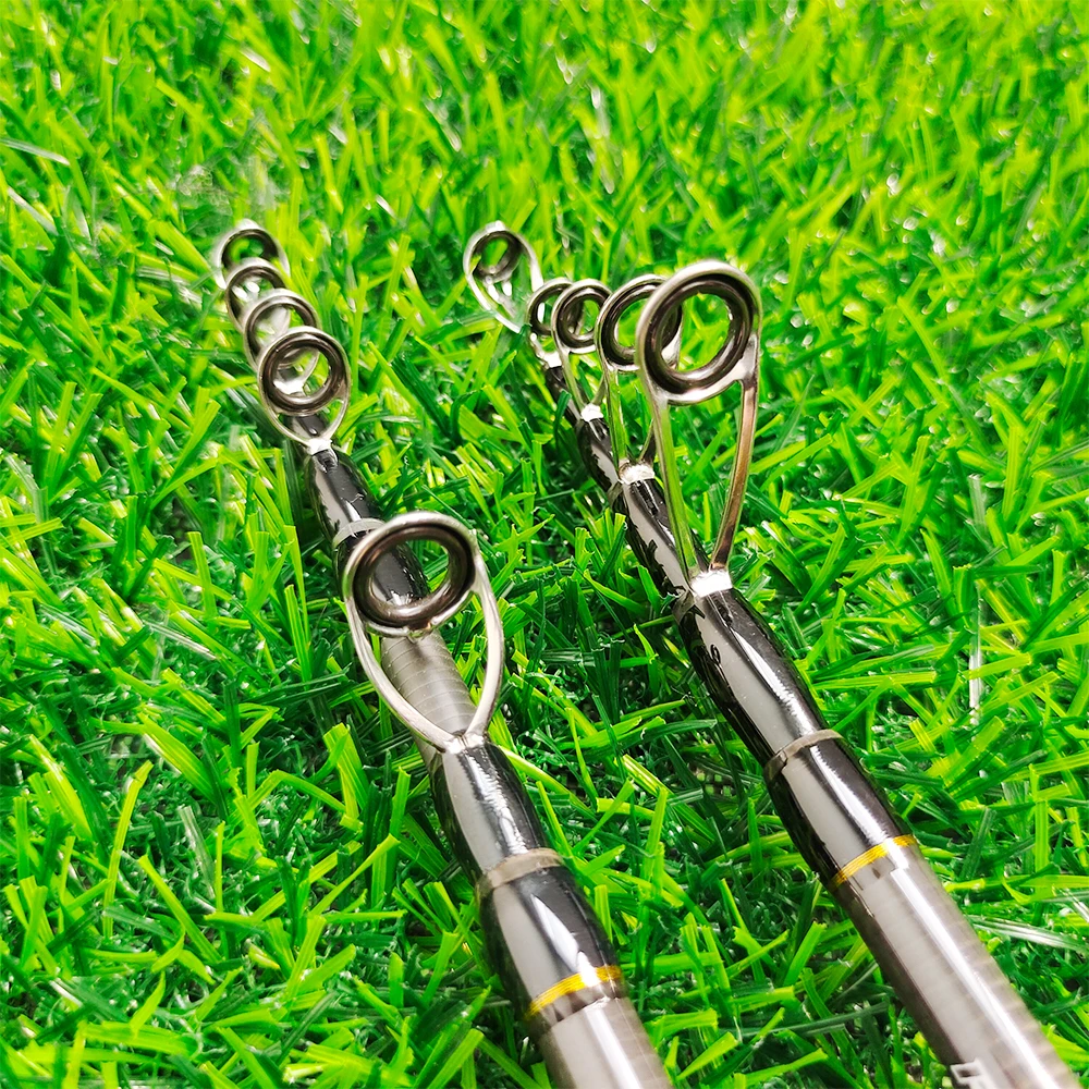 ROLLFISH-caña de pescar telescópica portátil de fibra de carbono para viaje, caña de pescar de fundición giratoria, acción UL, pesca de agua dulce ultraligera + línea de 100m - imagen 5