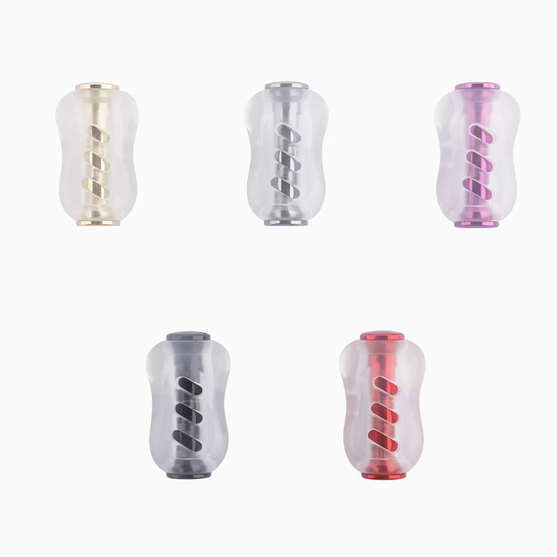 DEUKIO DIY perilla de carrete de pesca agarre acrílico pesca existente carrete de Baitcasting giratorio para modificación de marca S/D/A