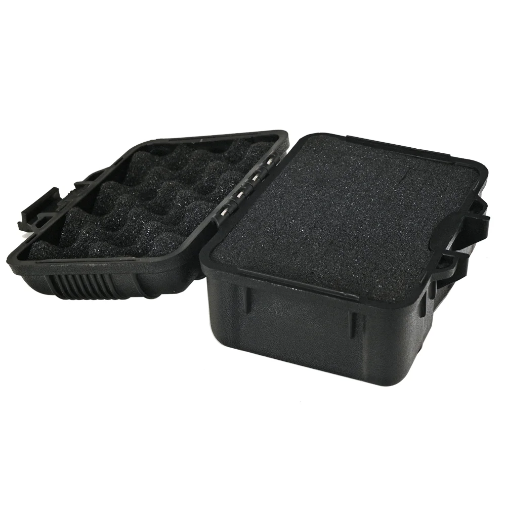 Caja de herramientas de seguridad para exteriores, caja de almacenamiento de plástico, adecuada para instrumentos portátiles, Dimensiones exteriores, 125x110x70mm - imagen 4