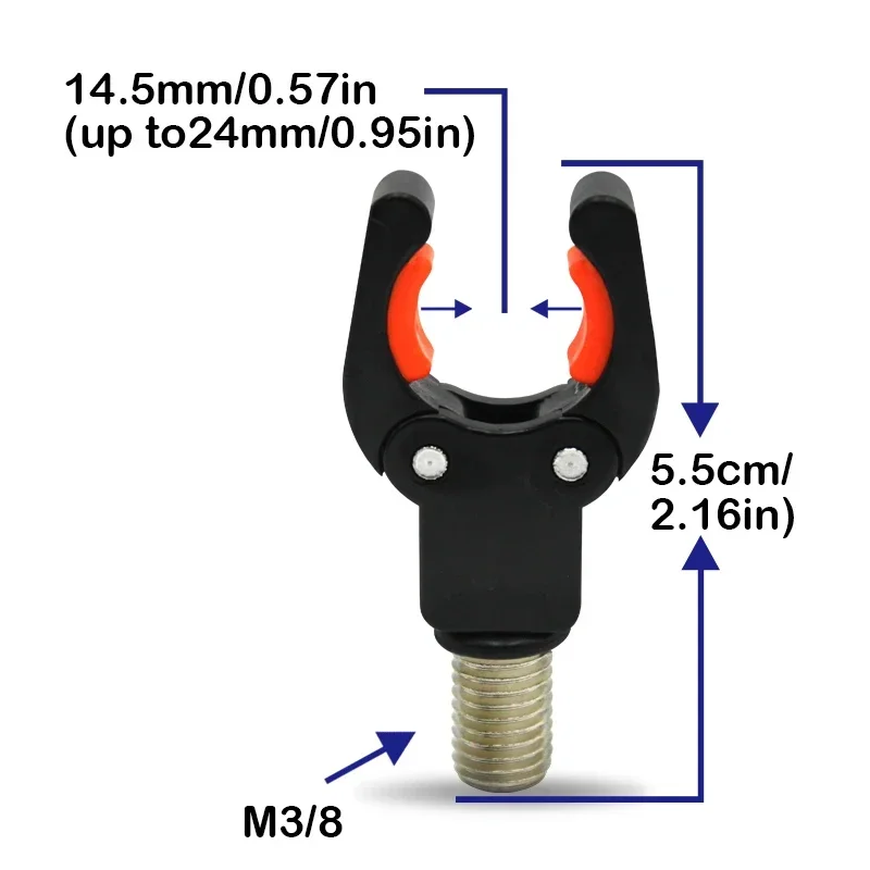 Cabezal de descanso para caña de pescar de carpa, palos para banco de pesca, barra de zumbido, accesorios de pesca, equipo de aparejos - imagen 2