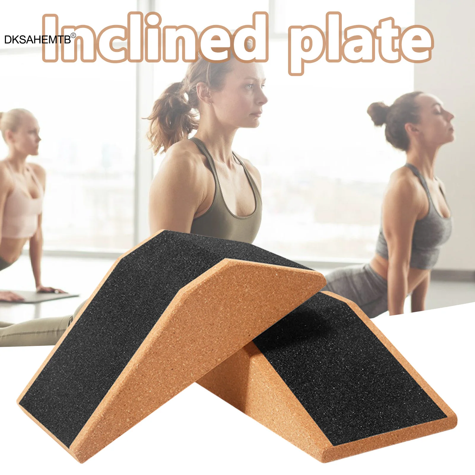 2 uds entrenamiento de Yoga corcho Mound en cuclillas levantamiento de pesas entrenamiento físico Pedal de cuña antideslizante con bolsa de almacenamiento herramientas deportivas - imagen 2